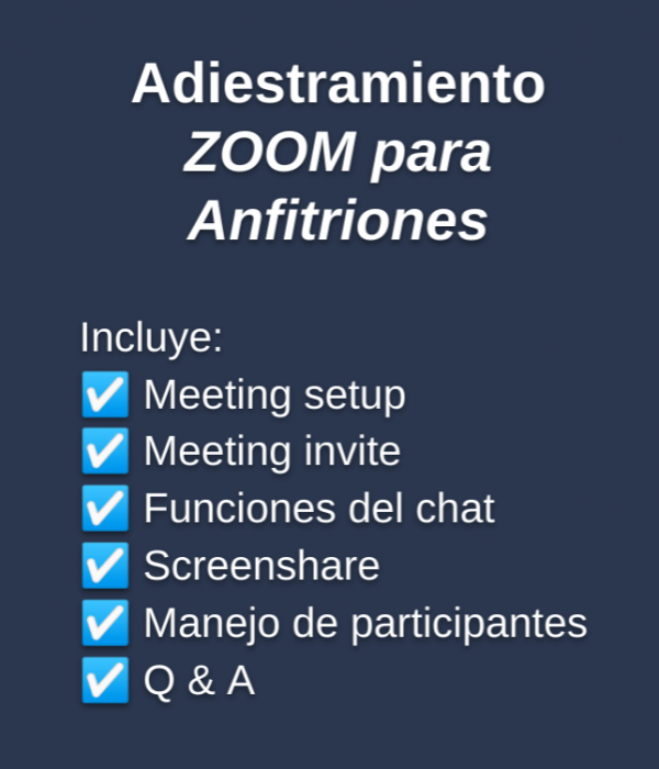 ZOOM Training - Hosts